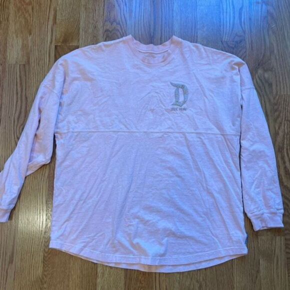 Disneyland Unisex Briar Rose Gold Glitter Spirit Jersey L Whimsy Princess - Picture 2 of 9